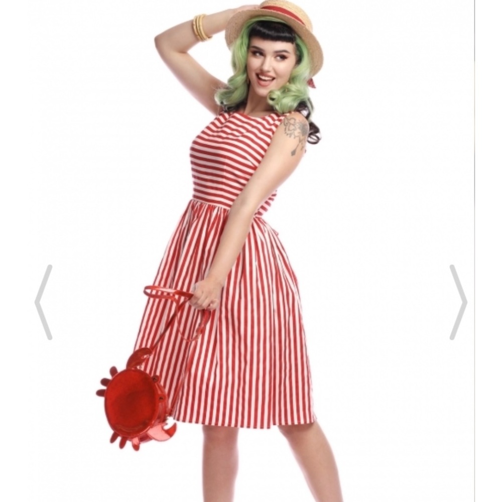 NWOT Collectif “Candice” Striped Swing Dress
